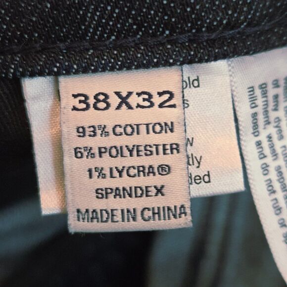 Joseph Abboud Slim Fit Jeans Mens 38x32 Blue Dark Wash Stretch Denim Modern EUC - Picture 11 of 13